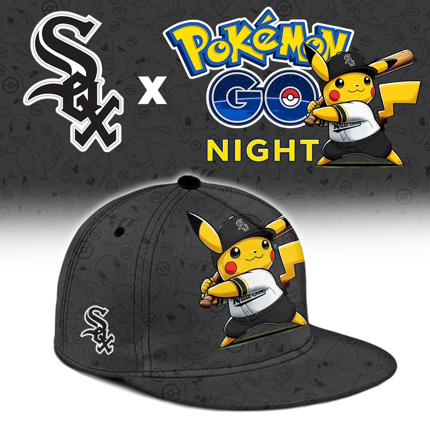 Chicago White Sox Pokemon GO Night Limited Baseball Jersey