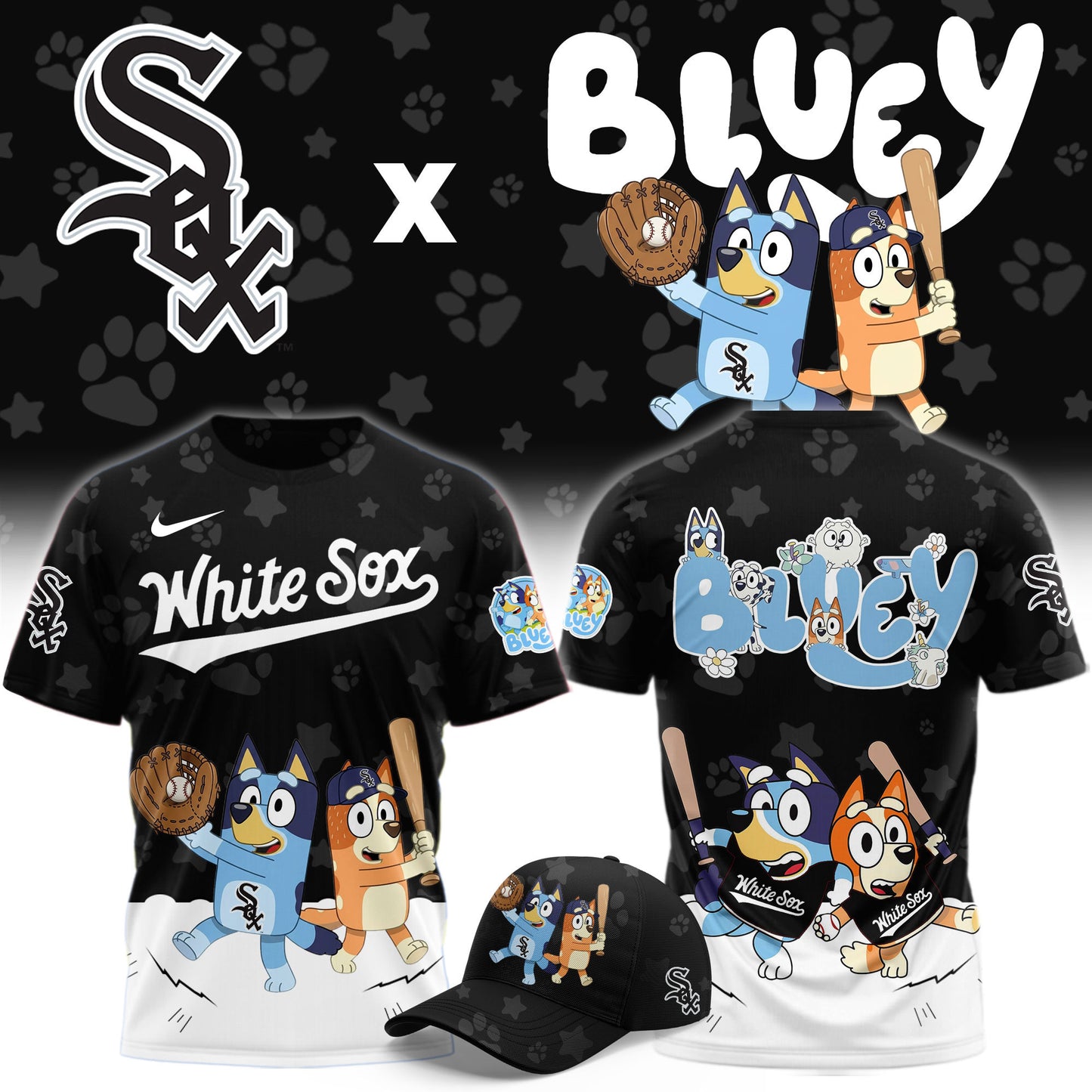 Chicago White Sox Bluey Night Game Limited T-Shirt