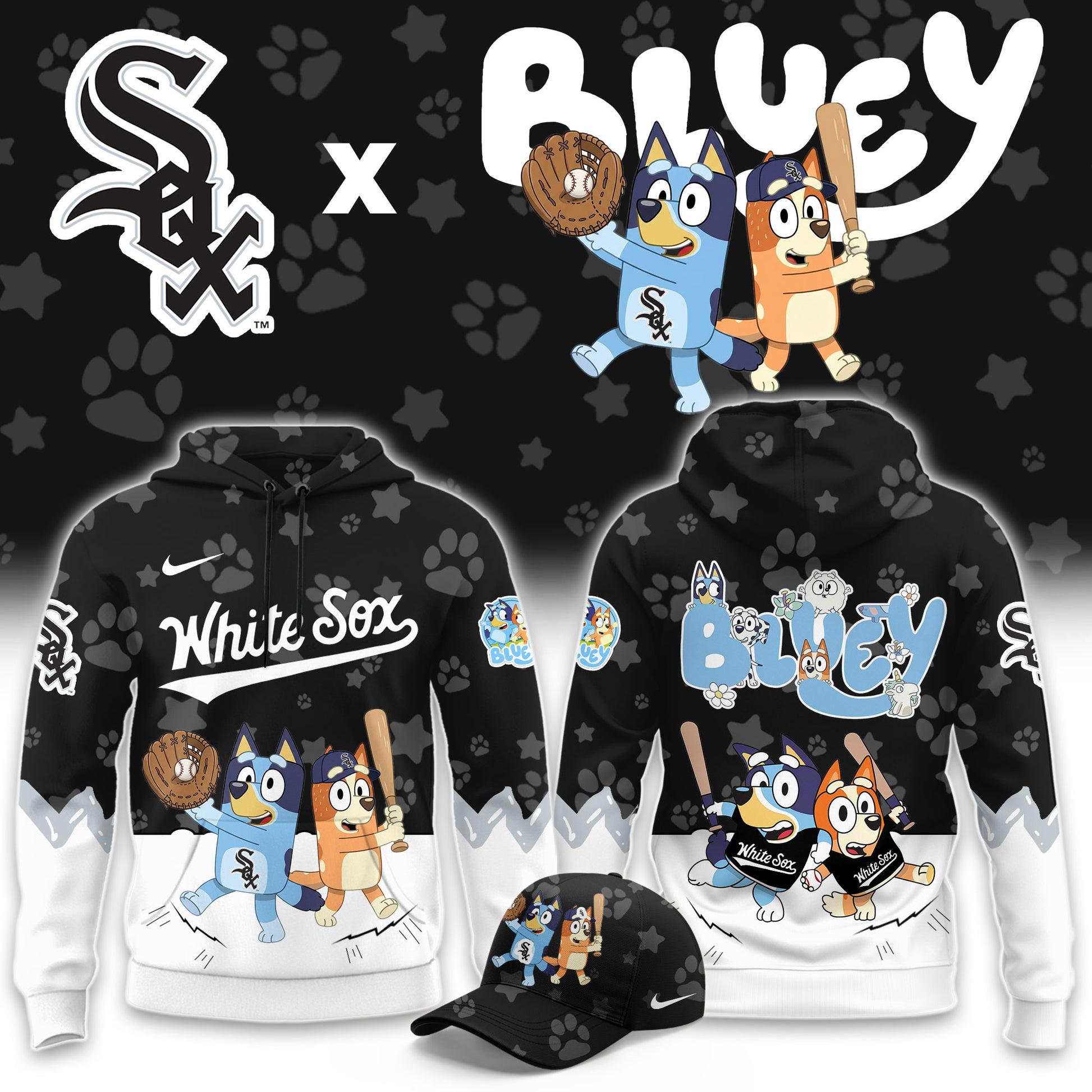 Chicago White Sox Bluey Night Game Limited Hoodie
