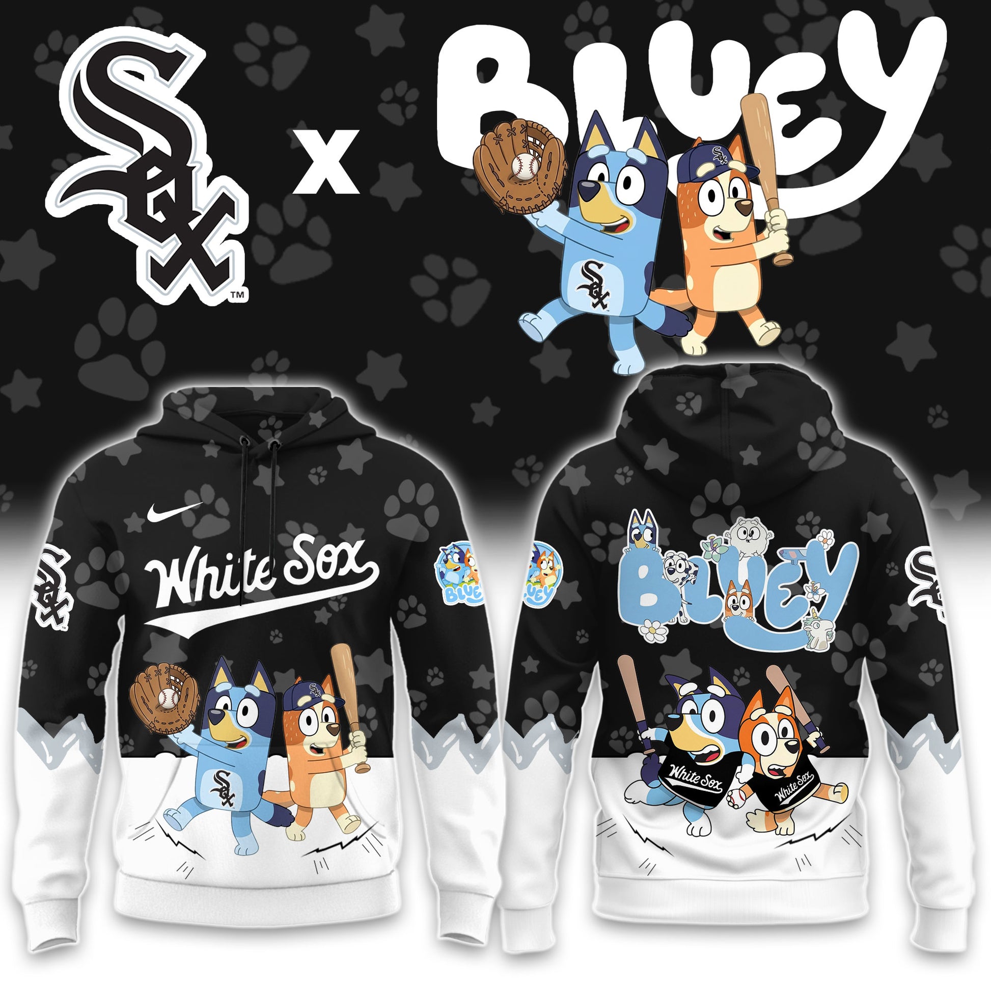 Chicago White Sox Bluey Night Game Limited Hoodie