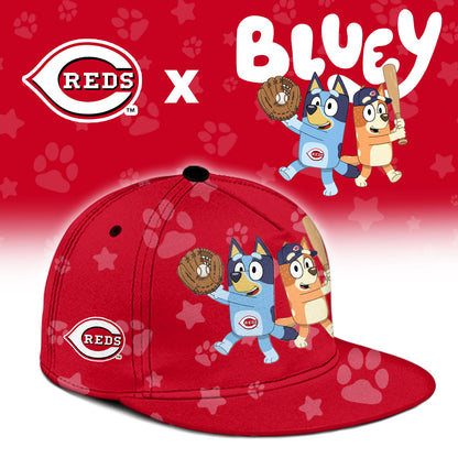 Cincinnati Reds Bluey Night Game Limited Baseball Jersey