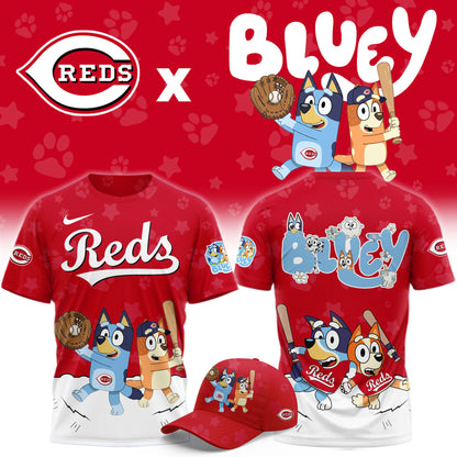 Cincinnati Reds Bluey Night Game Limited T-Shirt