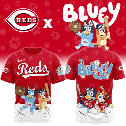 Cincinnati Reds Bluey Night Game Limited T-Shirt