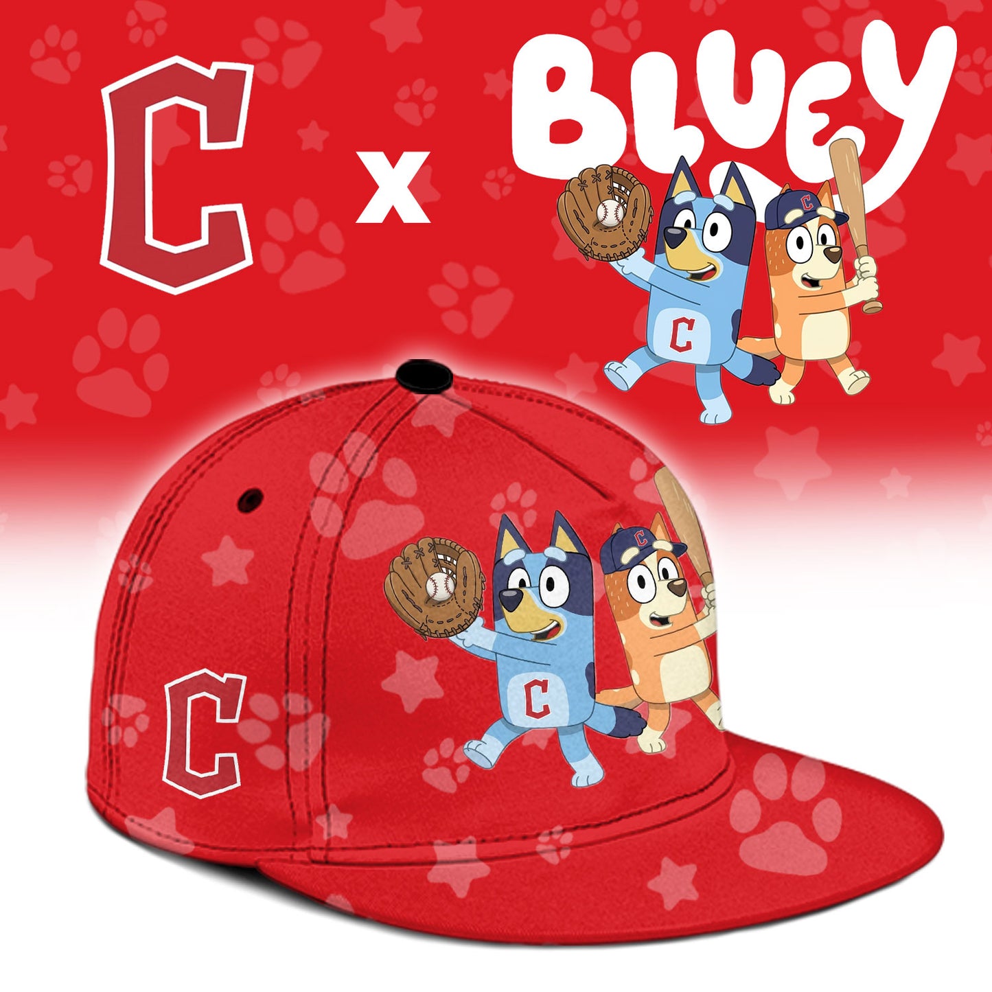 Cleveland Guardians Bluey Night Game Limited Baseball Jersey