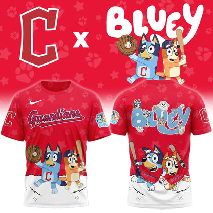 Cleveland GuardiansBluey Night Game Limited T-Shirt