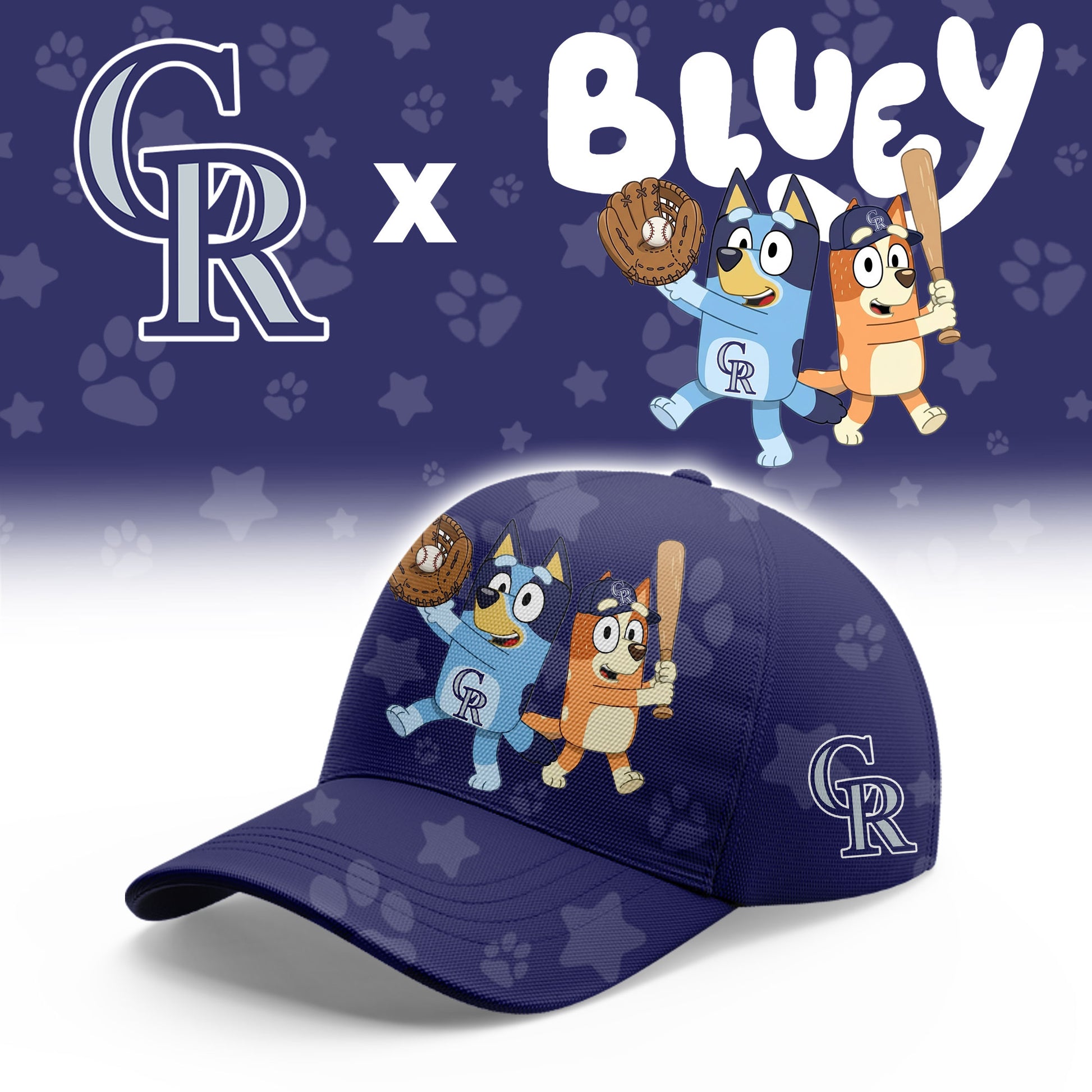 Colorado Rockies Bluey Night Game Limited T-Shirt