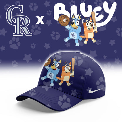 Colorado Rockies Bluey Night Game Limited Hoodie