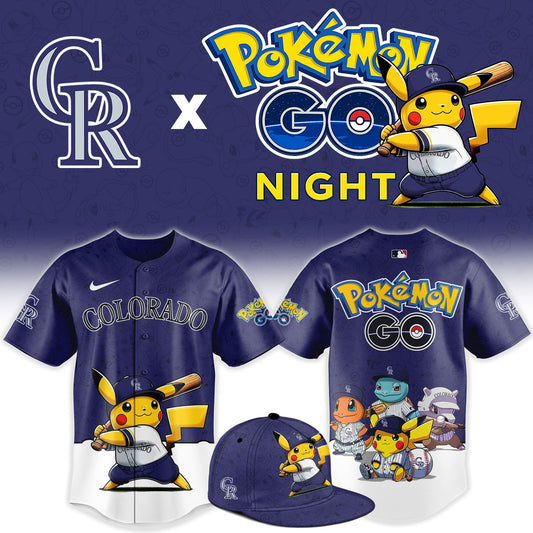 Colorado Rockies Pokemon GO Night Limited Baseball Jersey