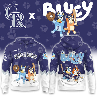 Colorado Rockies Bluey Night Game Limited Hoodie