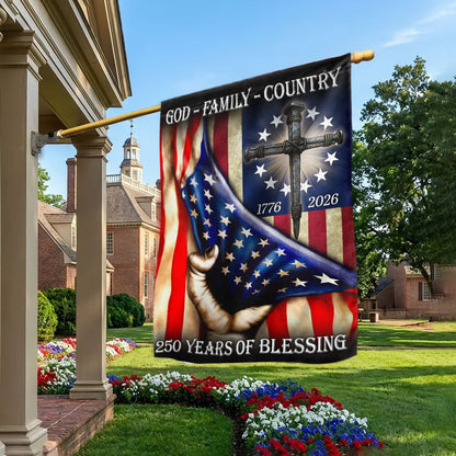 Betsy Ross 250 Years American Flag, God Family Country Patriot 1776 2026