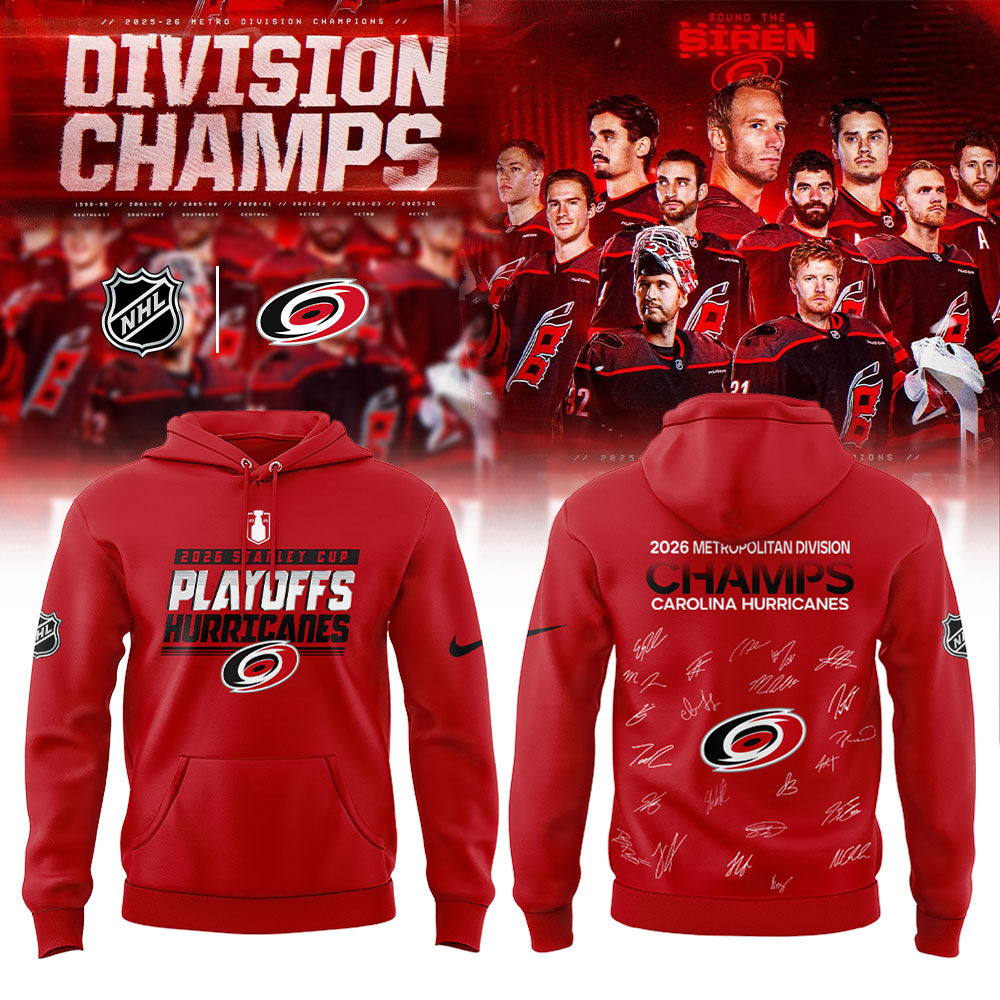 Carolina Hurricanes 2026 Metropolitan Division Champions Hoodie | DV65
