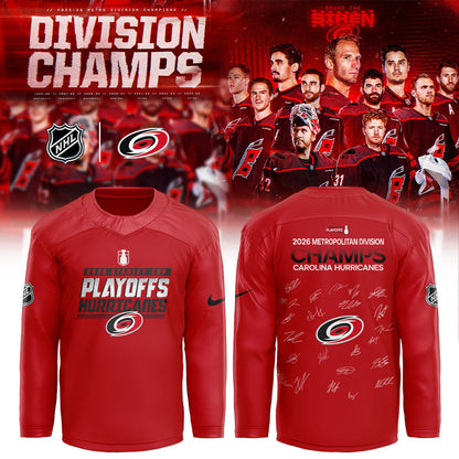 Carolina Hurricanes 2026 Metropolitan Division Champions Hockey Hockey Jersey | SH83