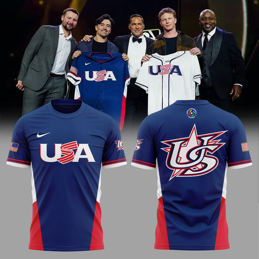 USA Baseball 2026 World Baseball Classic Combo Blue T-Shirt