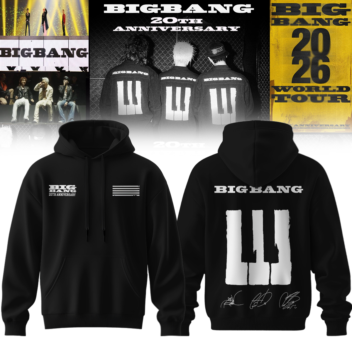 BIGBANG Vintage Hoodie - Korean Fashion