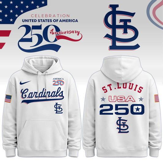America’s 250th Anniversary St. Louis Cardinals Baseball Hoodie - Premium Quality