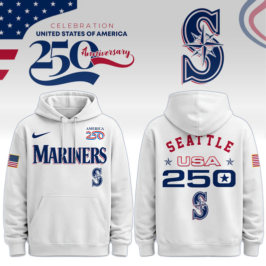 America’s 250th Anniversary Seattle Mariners Baseball Hoodie - Premium Quality