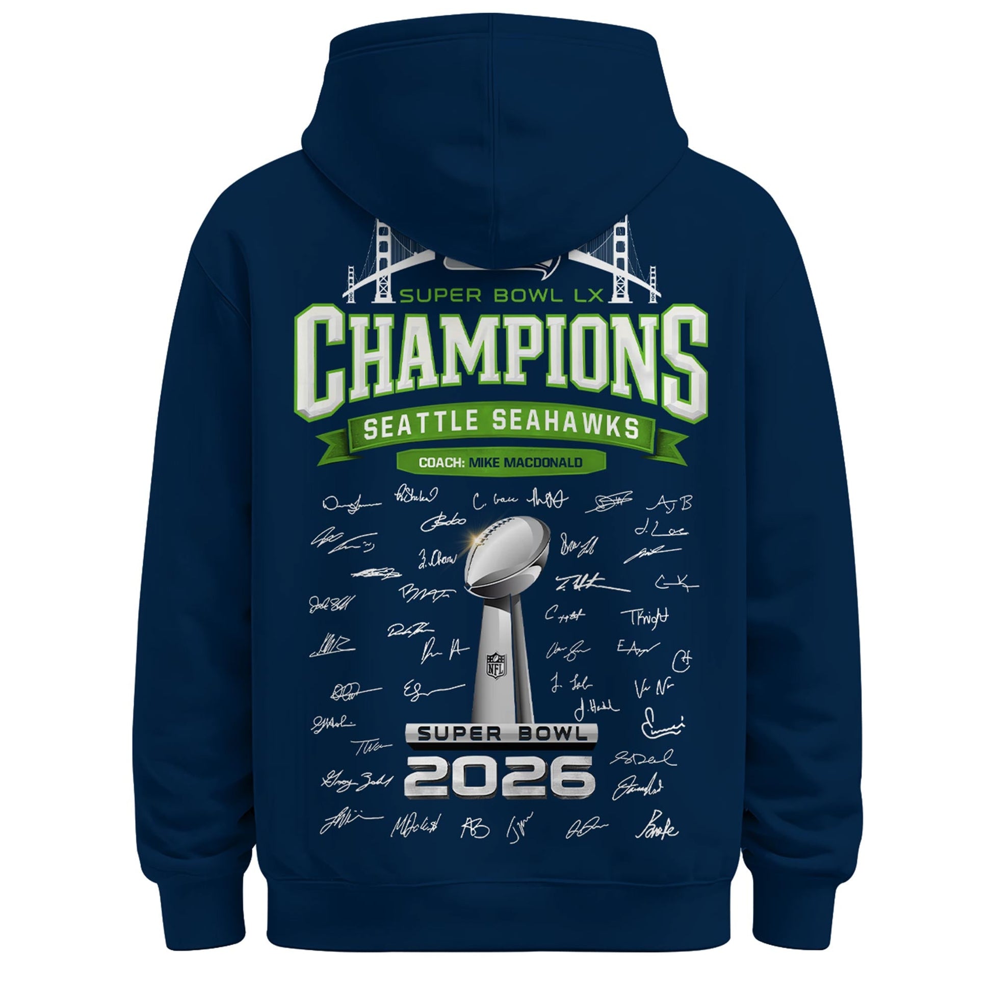 Seattle Seahawks Super Bowl LX Champions Limited Edition Hoodie