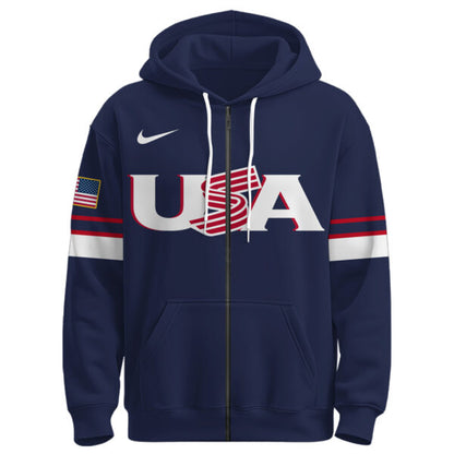 .USA World Baseball Classic Zip Hoodie Ver 2