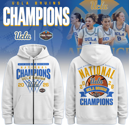 UCLA Basketball 2026 Champions Zip Hoodie