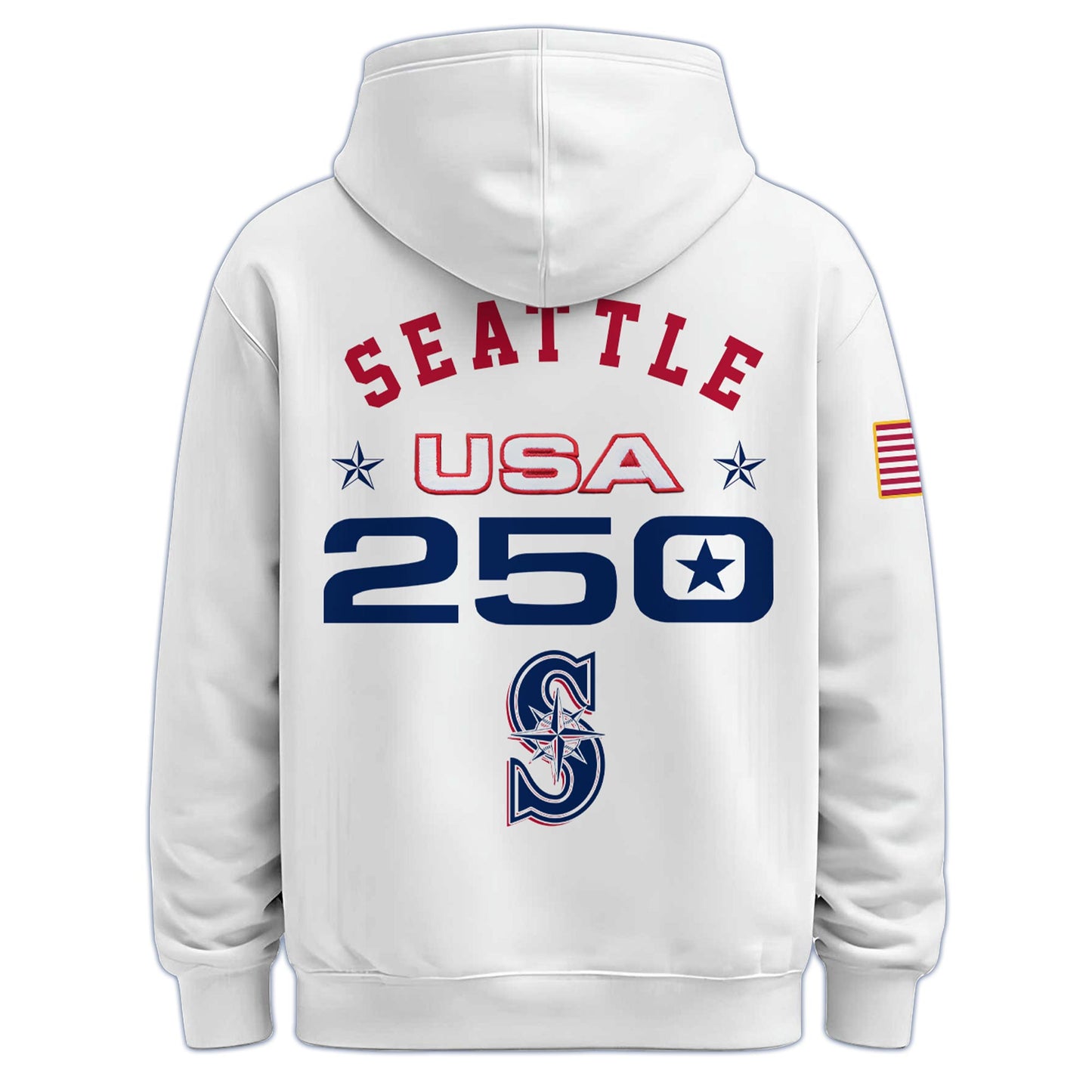 America’s 250th Anniversary Seattle Mariners Baseball Hoodie - Premium Quality