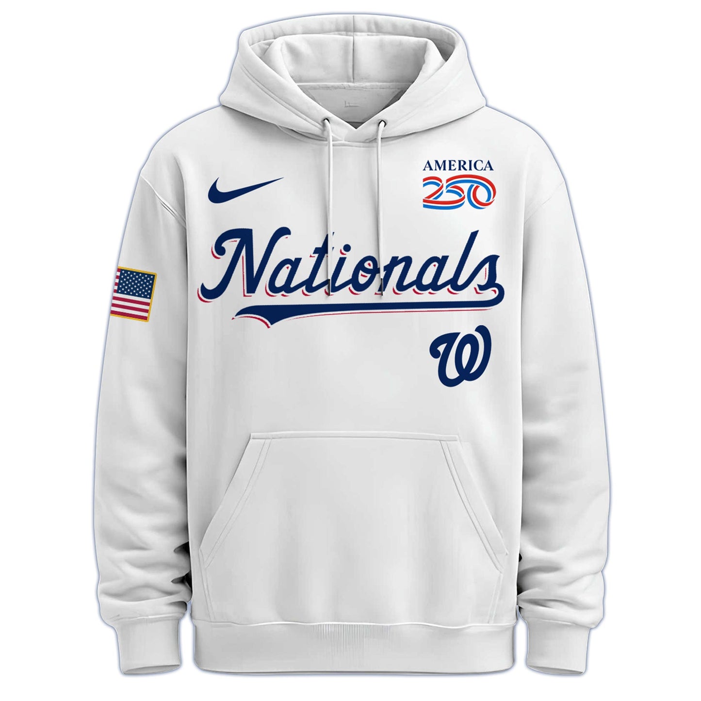 America’s 250th Anniversary Washington Nationals Baseball Hoodie - Premium Quality