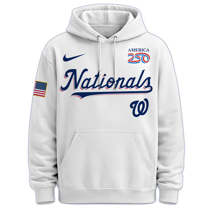 America’s 250th Anniversary Washington Nationals Baseball Hoodie - Premium Quality