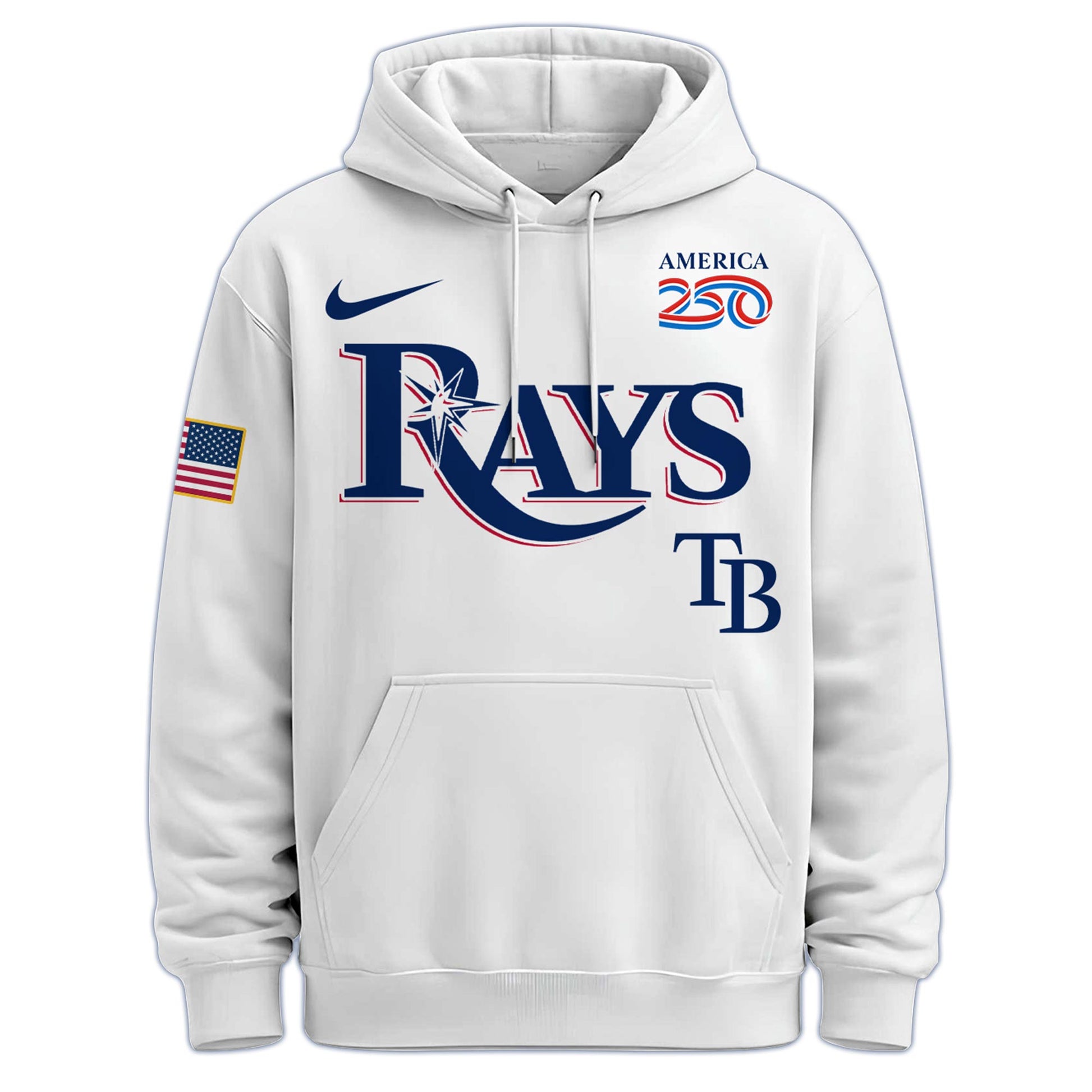 America’s 250th Anniversary Tampa Bay Rays Baseball Hoodie - Premium Quality