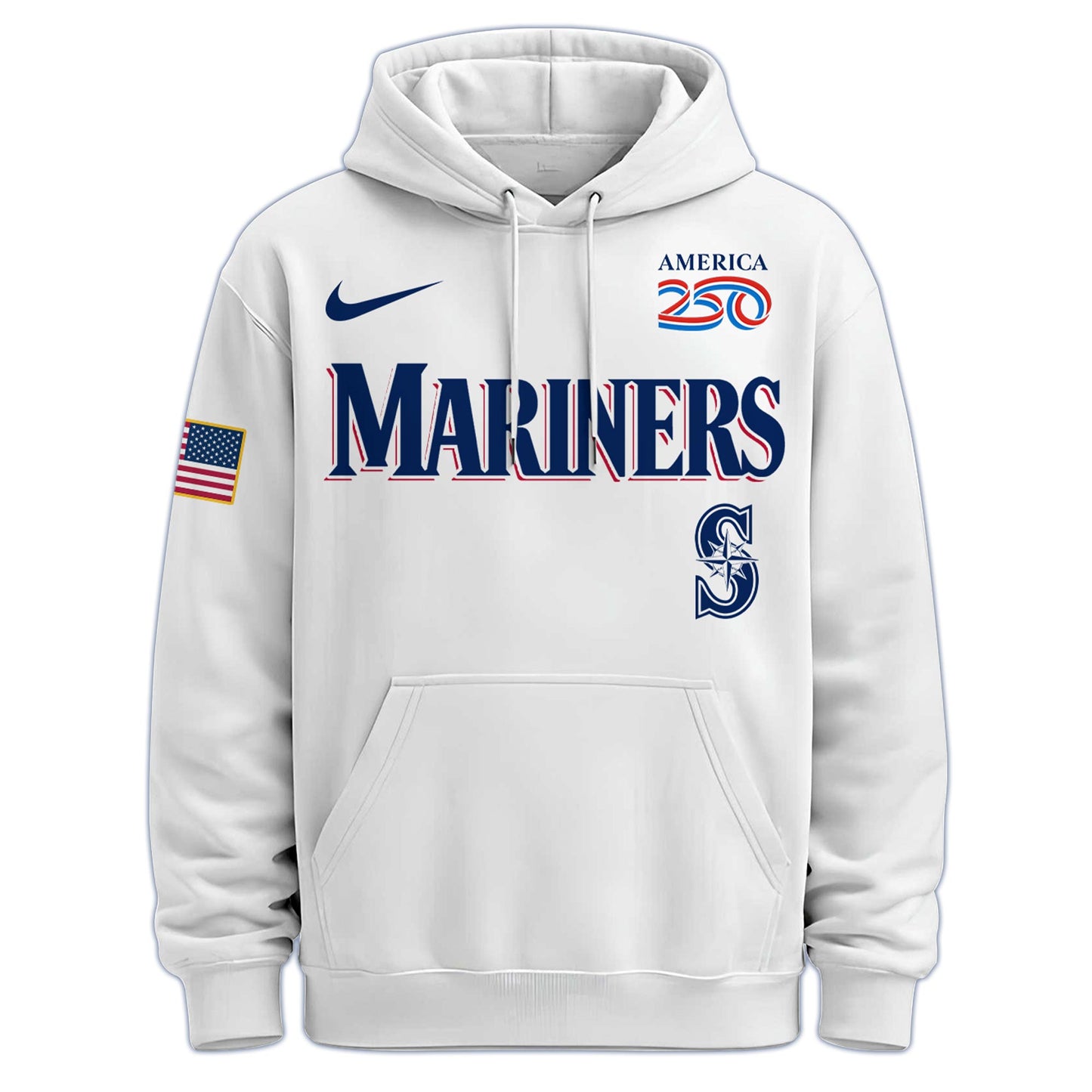 America’s 250th Anniversary Seattle Mariners Baseball Hoodie - Premium Quality
