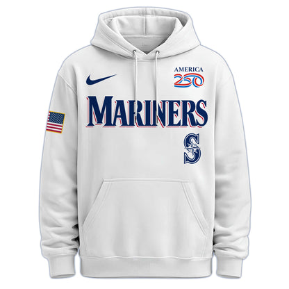 America’s 250th Anniversary Seattle Mariners Baseball Hoodie - Premium Quality