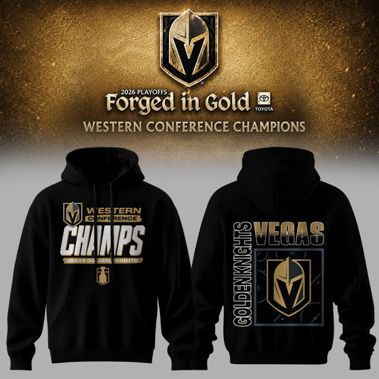 2026 Western Conference Champions Victory Hoodie - Vegas Golden Knights Celebration Edition