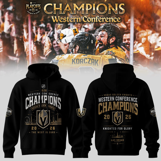 2026 Western Conference Champions Commemorative Celebration Hoodie - Vegas Golden Knights Fan Favorite