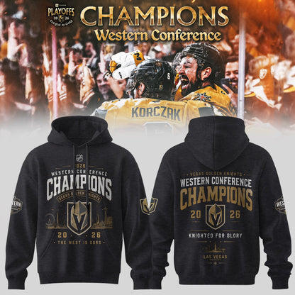 2026 Western Conference Champions Victory Celebration Hoodie - Vegas Golden Knights Limited Edition