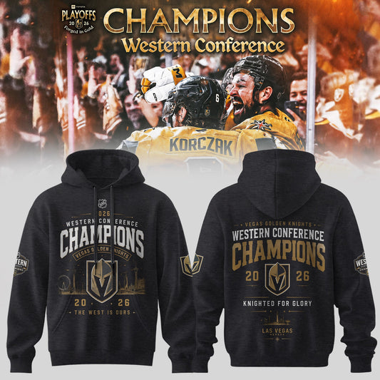 2026 Western Conference Champions Victory Celebration Hoodie - Vegas Golden Knights Limited Edition