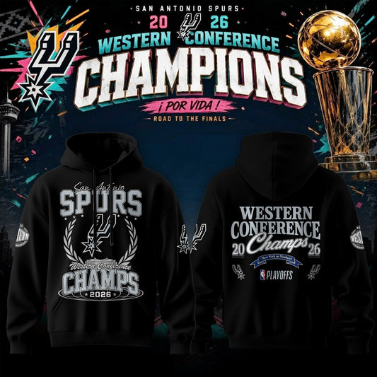 San Antonio Spurs - 2026 Western Conference Champions Hoodie | TC59