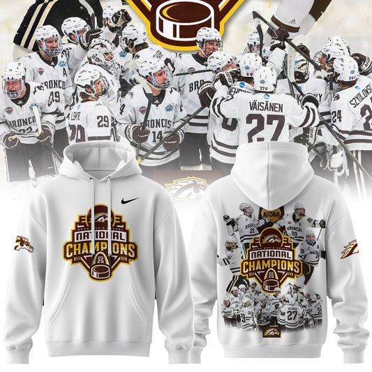 Western Michigan Broncos Men’s Ice Hockey National Champions 2025 Hoodie