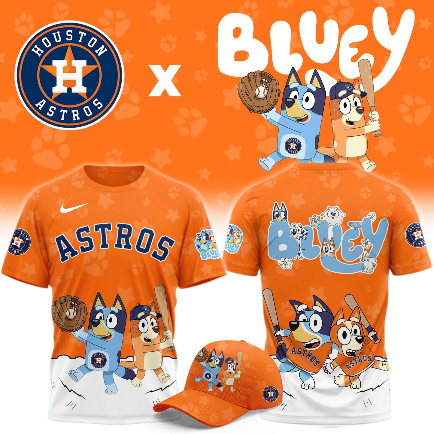 Houston Astros Bluey Night Game Limited T-Shirt