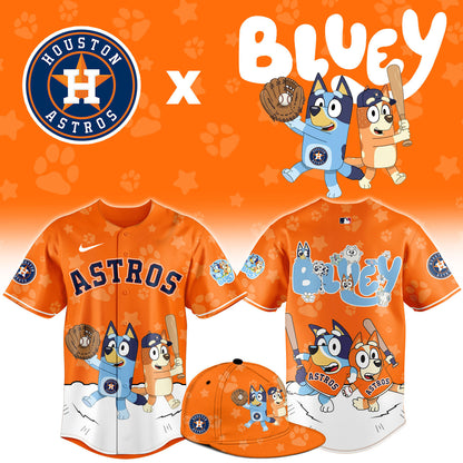 Houston Astros Bluey Night Game Limited Baseball Jersey