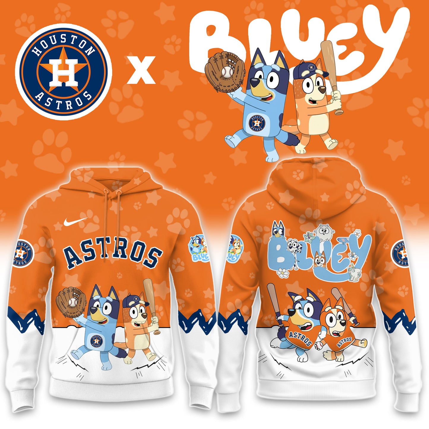 Houston Astros Bluey Night Game Limited Hoodie