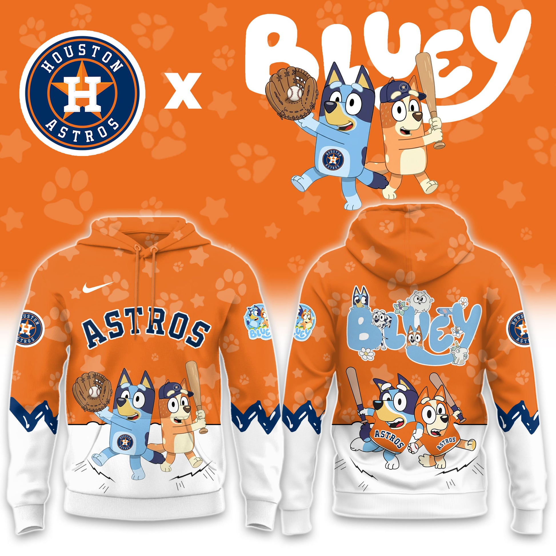 Houston Astros Bluey Night Game Limited Hoodie