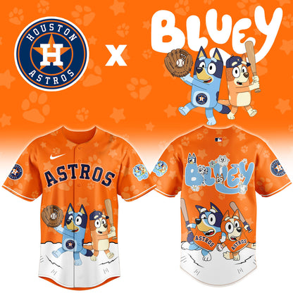 Houston Astros Bluey Night Game Limited Baseball Jersey