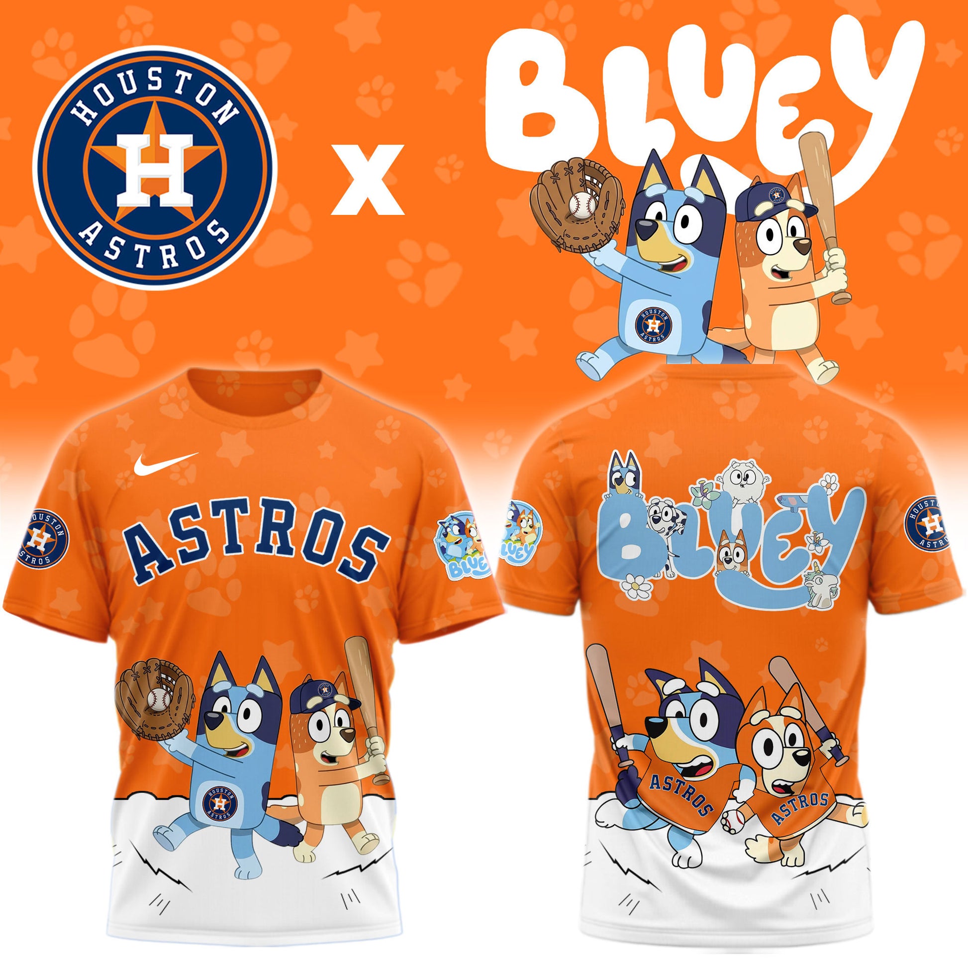 Houston Astros Bluey Night Game Limited T-Shirt