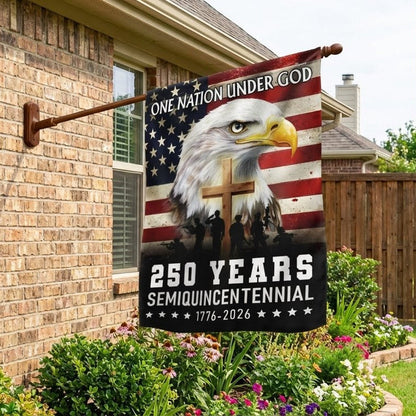 One Nation Under God 1776 2026 Semiquincentennial 250 Years American Flag