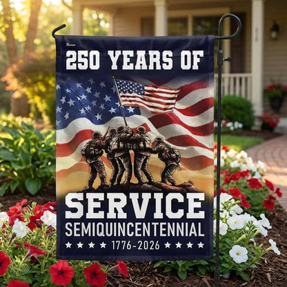 Flagwix American Flag Celebrating 250 Years of Service Veterans Day Semi quincentennial Patriotic Decor
