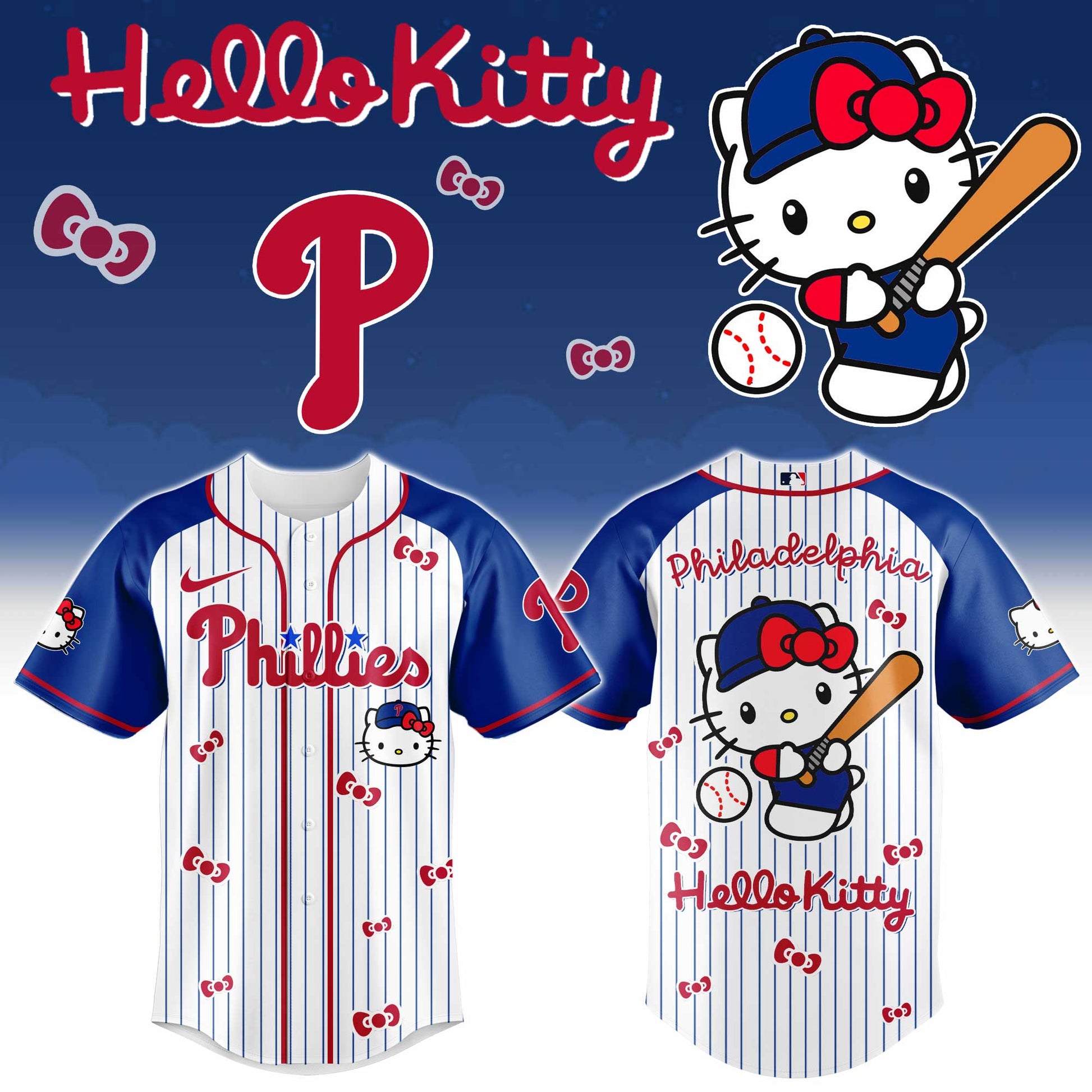 Philadelphia Phillies Hello Kitty 2026 Jersey Baseball