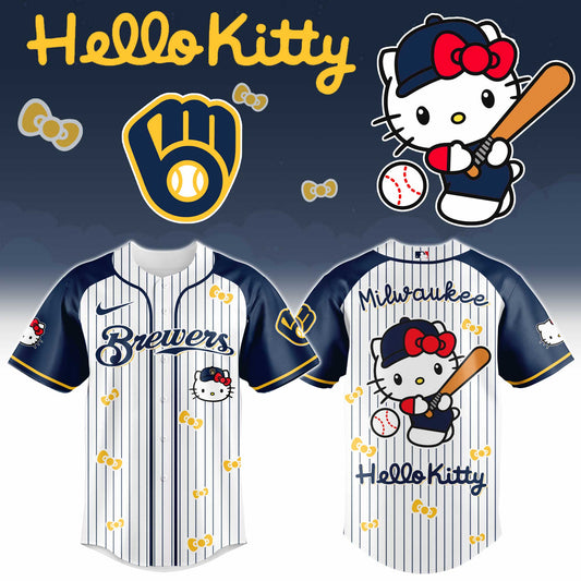 Milwaukee Brewers Hello Kitty 2026 Jersey Baseball