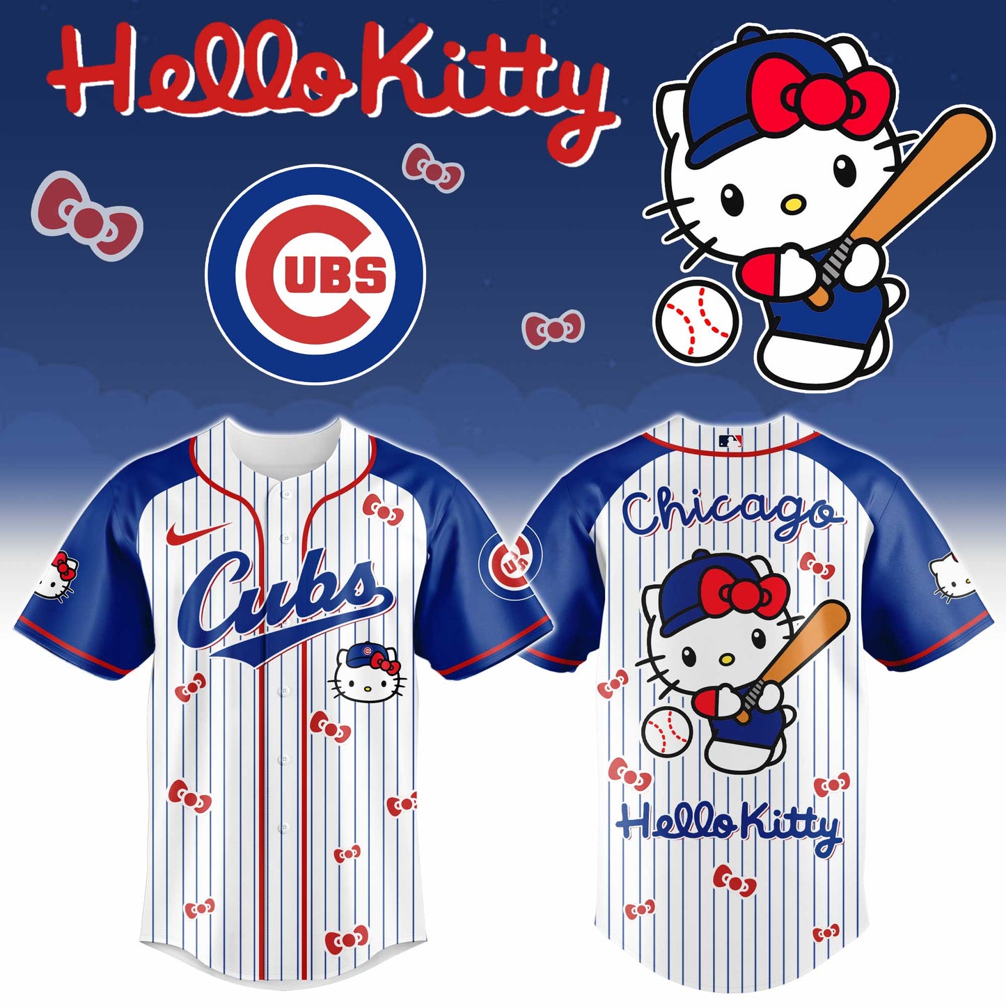 Chicago Cubs Hello Kitty 2026 Jersey Baseball