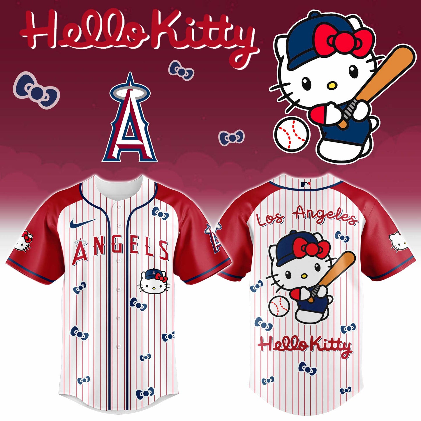 Los Angeles Angels Hello Kitty 2026 Jersey Baseball