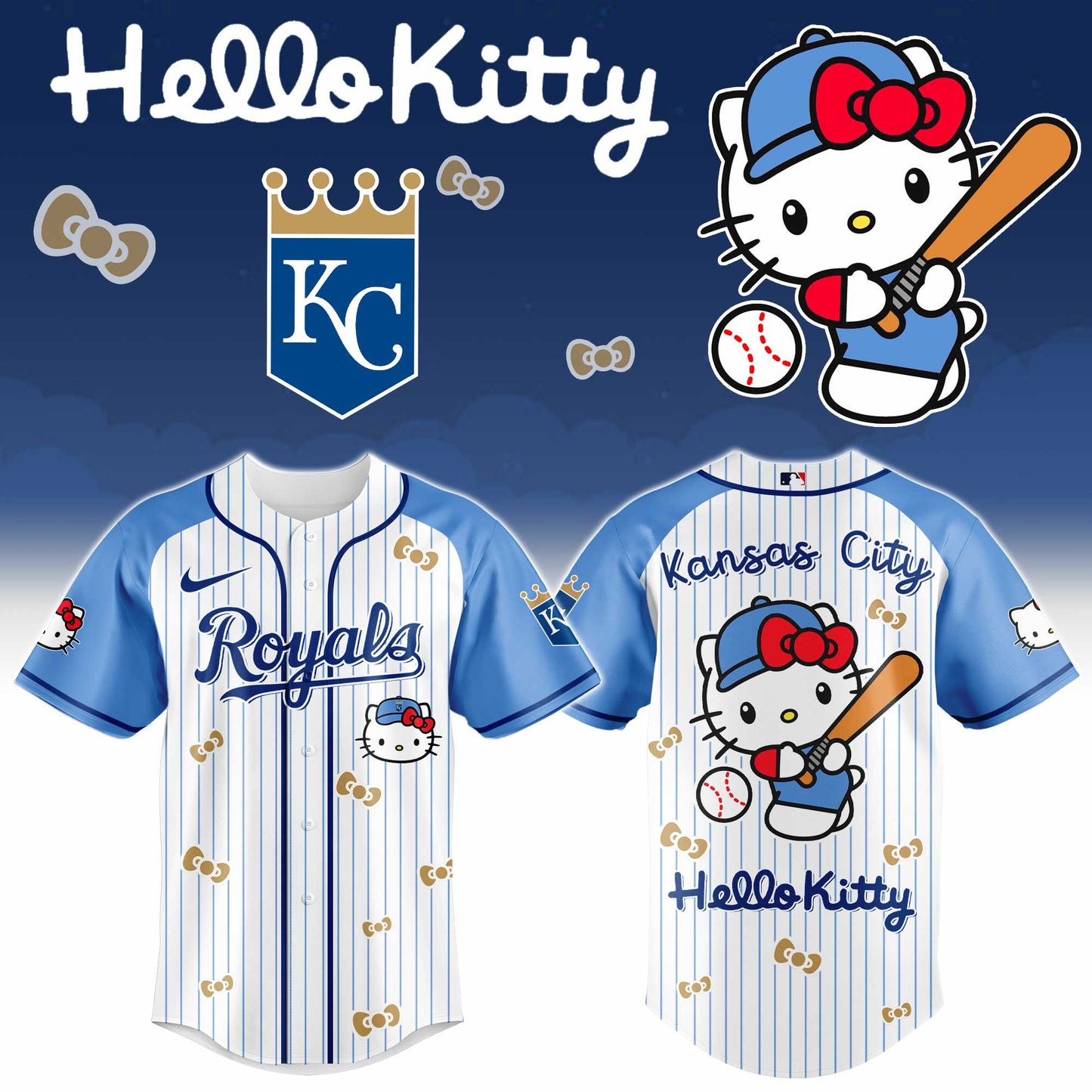 Kansas City Royals Hello Kitty 2026 Jersey Baseball