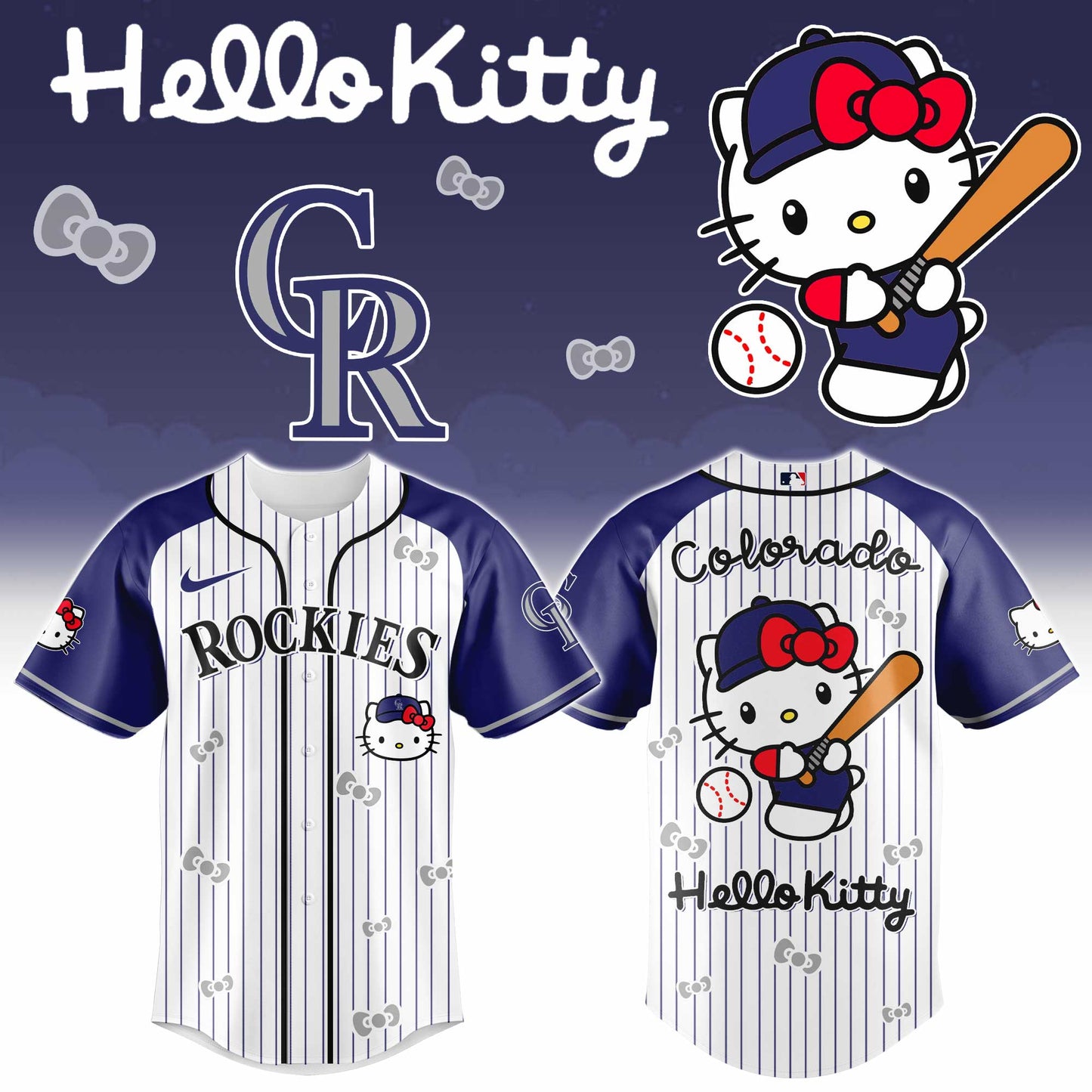 Colorado Rockies Hello Kitty 2026 Jersey Baseball