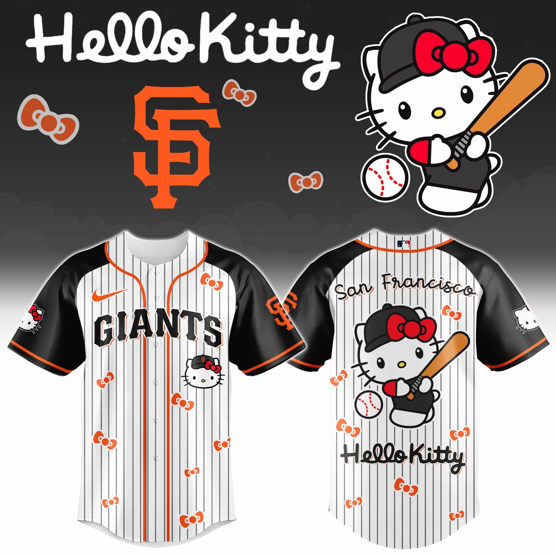 San Francisco Giants Hello Kitty 2026 Jersey Baseball